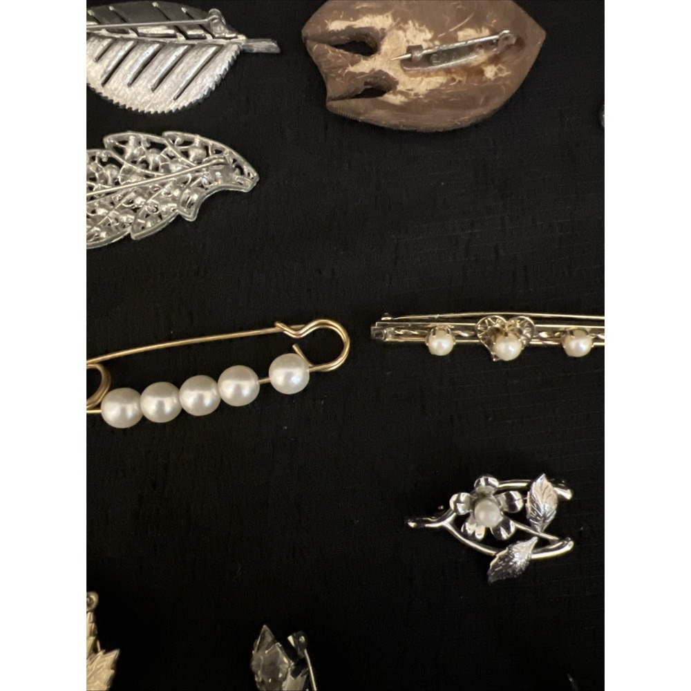 Mixed Lot Pins Brooches Jewelry Craft Repurposing Salvage - Picture 6 of 13